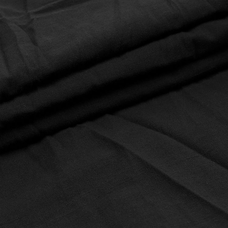 Ткань Хлопок крэш, 5 м х 150 см, 90 г/м², цвет: черный, TBY — картинка 2