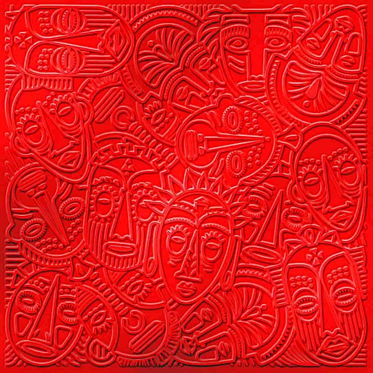 Текстурный лист «Африканские маски», Craft&Clay — картинка 2