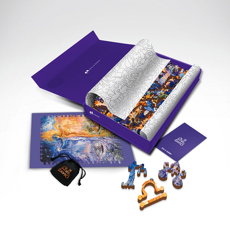 Деревянные пазлы DAVICI «Знак зодиака. Весы» — картинка 8