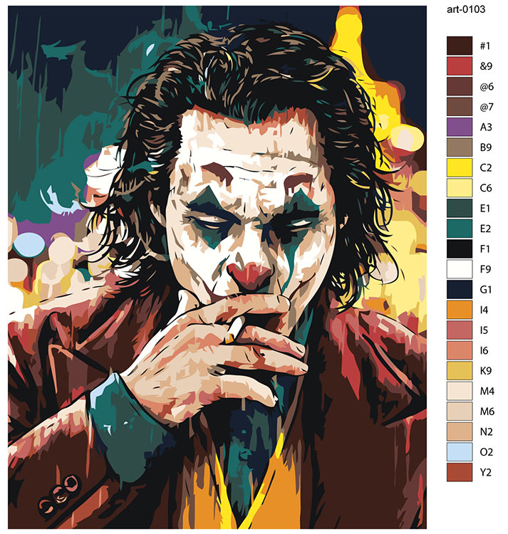 Картина по номерам «Джокер» — картинка 2