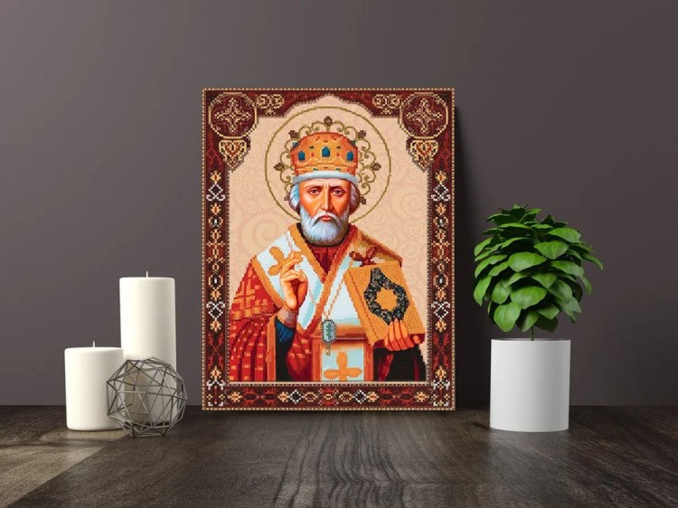 Алмазная вышивка «Святой Николай Чудотворец» — картинка 3