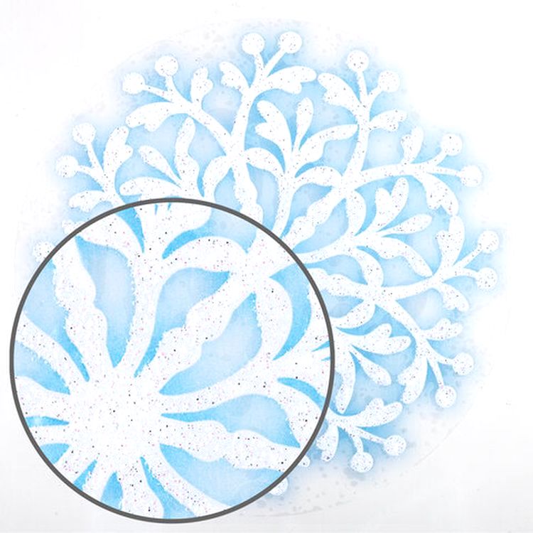 Украшение для окон и стекла «Голубые снежинки 3» — картинка 4