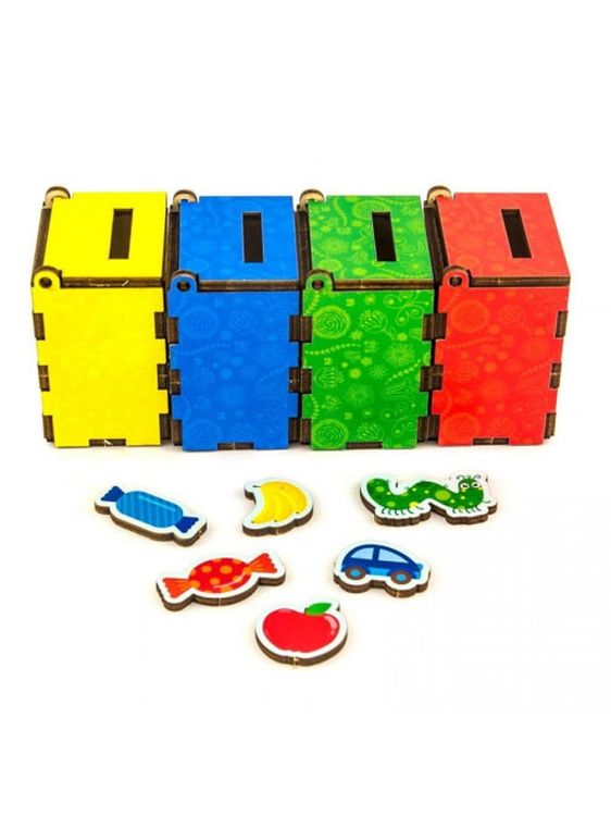 Развивающее пособие из дерева «Комодик. Убираем комнату» — картинка 3