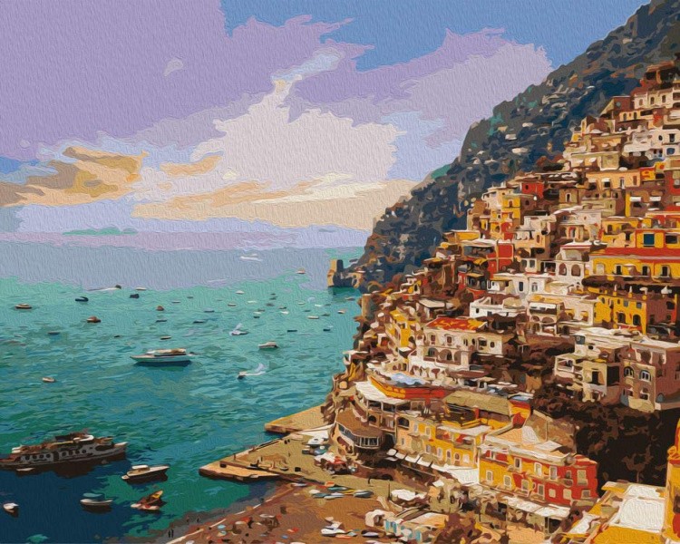 Картина по номерам «Побережье Италии»