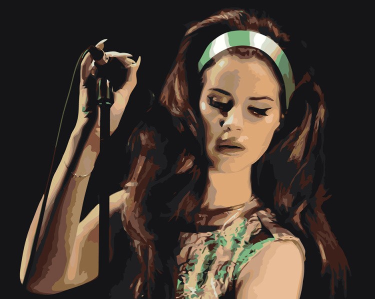 Картина по номерам «Lana Del Rey Лана Дель Рей: на сцене»