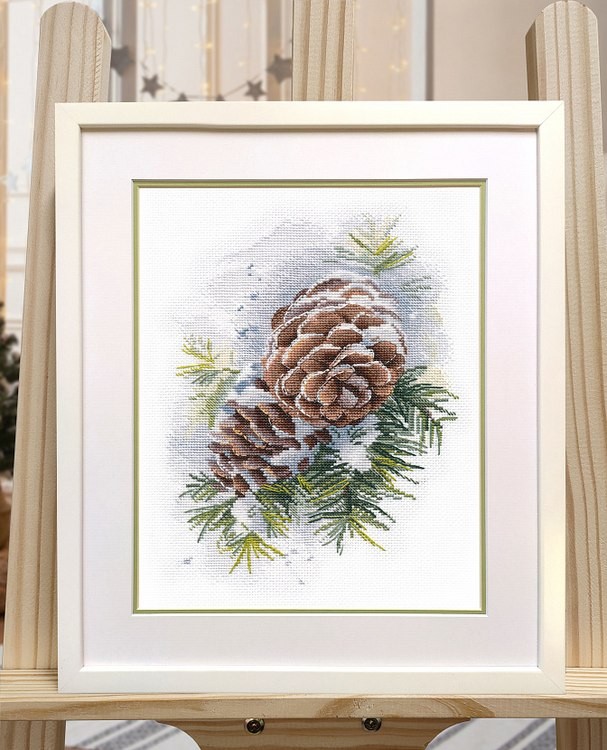 Набор для вышивания «Зимние шишки» — картинка 5