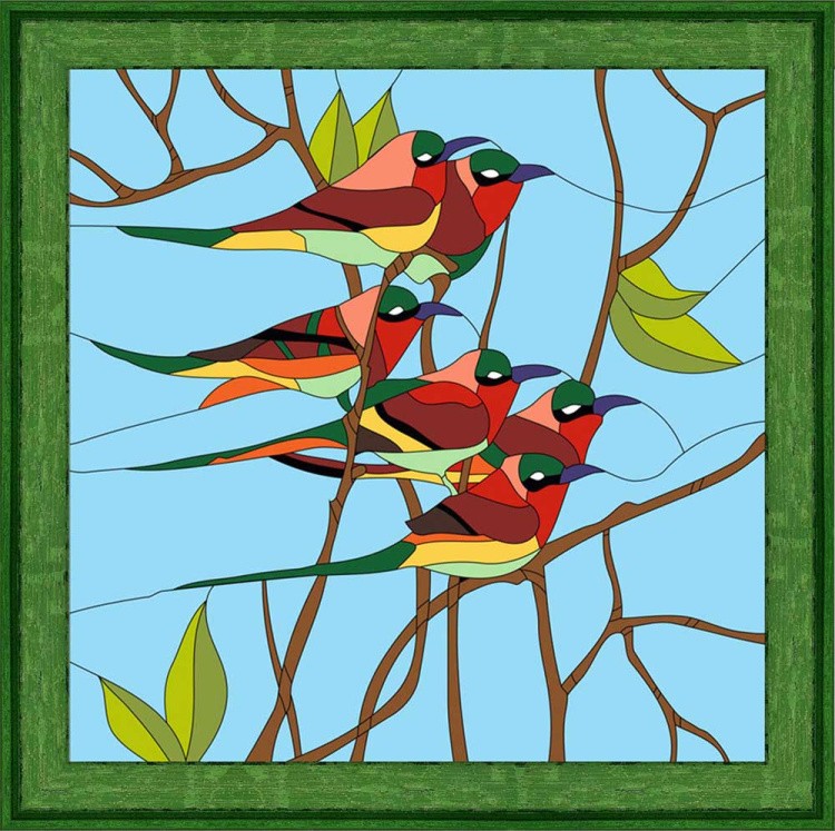 Картина по номерам «Птички» — картинка 2