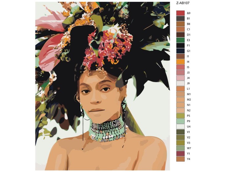 Картина по номерам «Модная причёска» — картинка 2