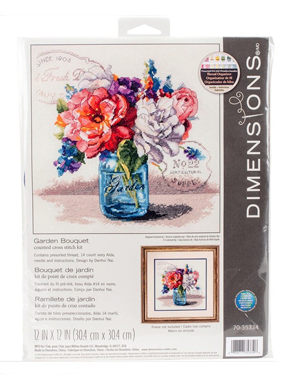 Набор для вышивания «Букет из садовых цветов» — картинка 4