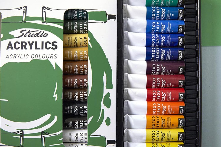 Набор акриловых красок Pebeo  Studio Acrylics 12 цветов, 12 мл — картинка 7