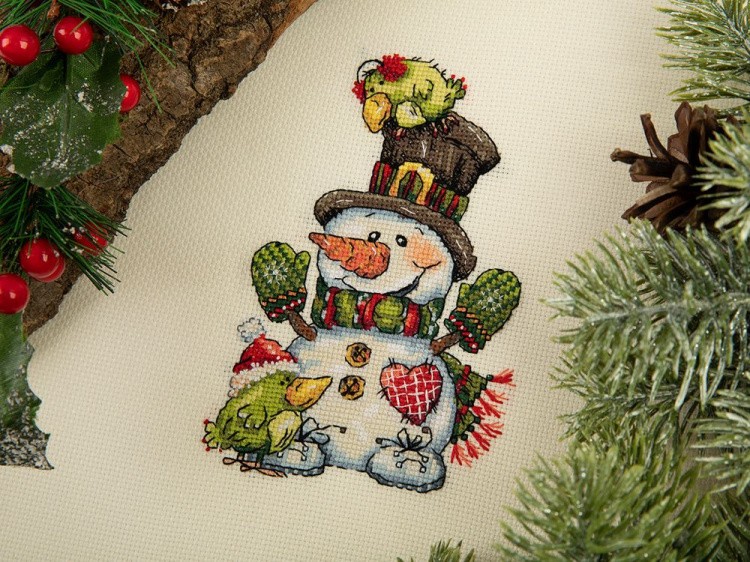 Набор для вышивания «Задорный снеговик» — картинка 2