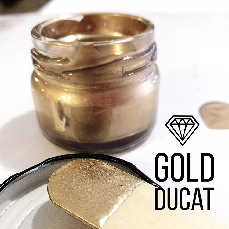 Жидкая поталь бледно-золотая (Pale Gold) 25 мл, Gold Ducat — картинка 3