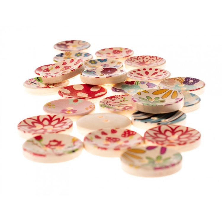 Пуговицы декоративные «Карнавал», 25 шт., 2 см, цветные — картинка 3