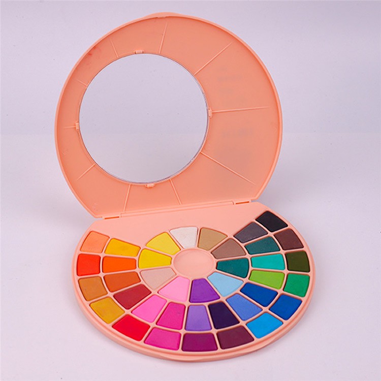 Набор акварельных красок HIMI розовый 38 цветов - 1 коробка — картинка 4