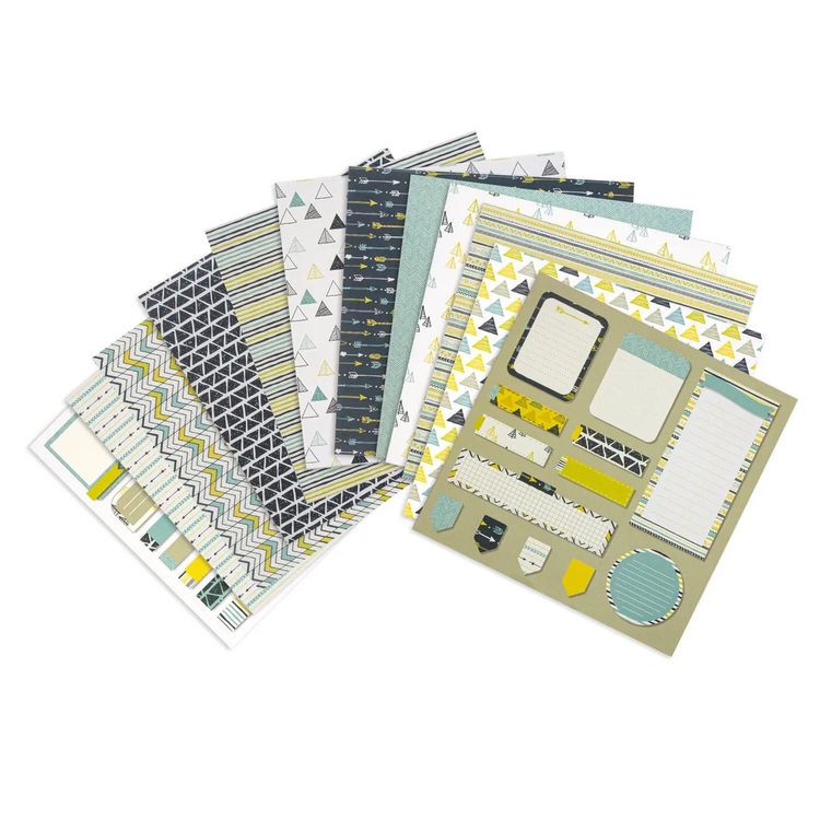 Бумага для скрапбукинга 30х30 см «Путешествие», 12 дизайнов — картинка 3