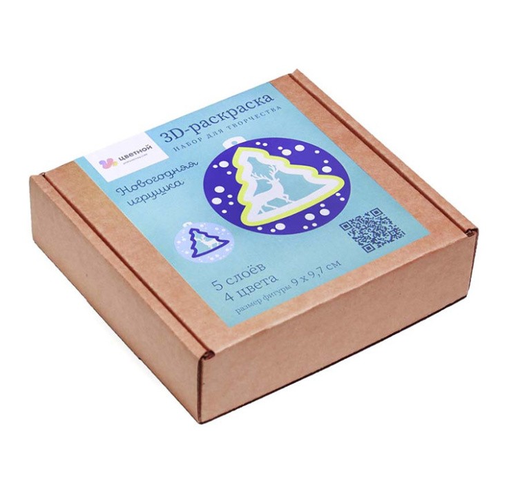 3D пазл-раскраска «Зимнее волшебство» — картинка 4