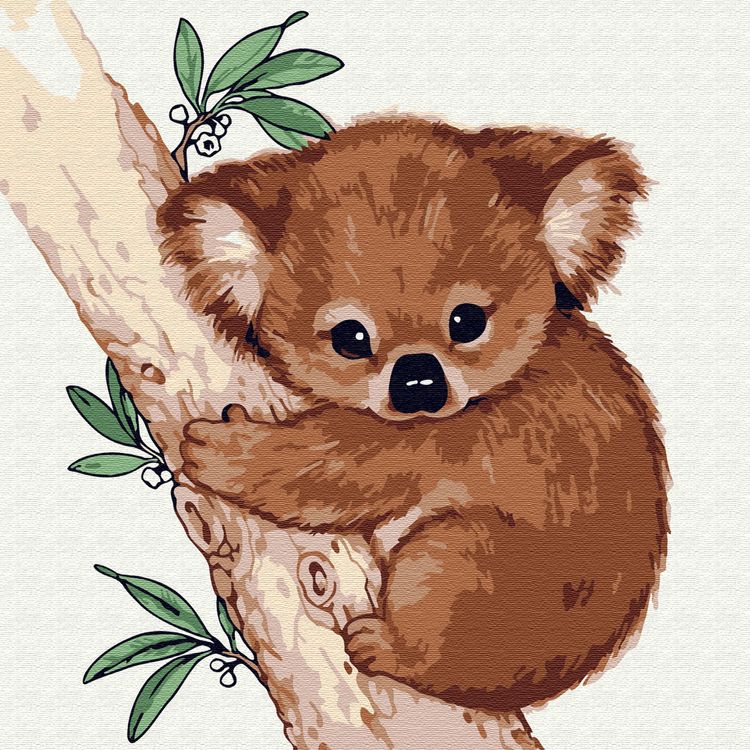 Картина по номерам «Маленькая коала»