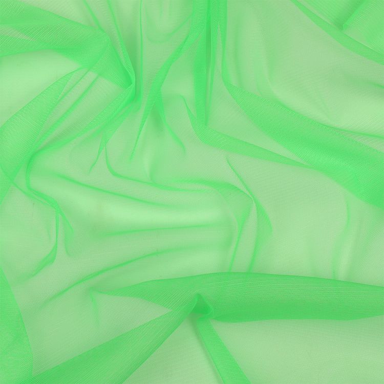 Сетка KRUZHEVO стрейч матовая, 10 м, ширина 150 см, 40 г/м², цвет: 60 неон салат — картинка 7