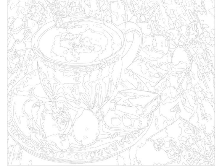 Картина по номерам «Кофе и десерт» — картинка 3