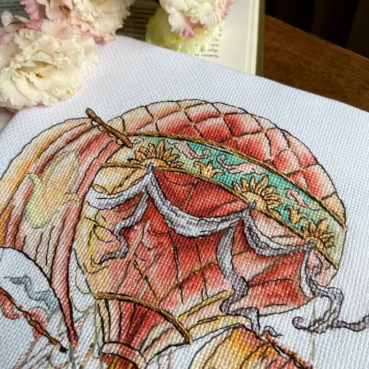 Набор для вышивания «Полет кита» — картинка 3