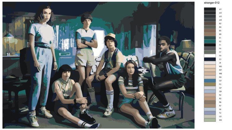 Картина по номерам «Очень странные дела» — картинка 2