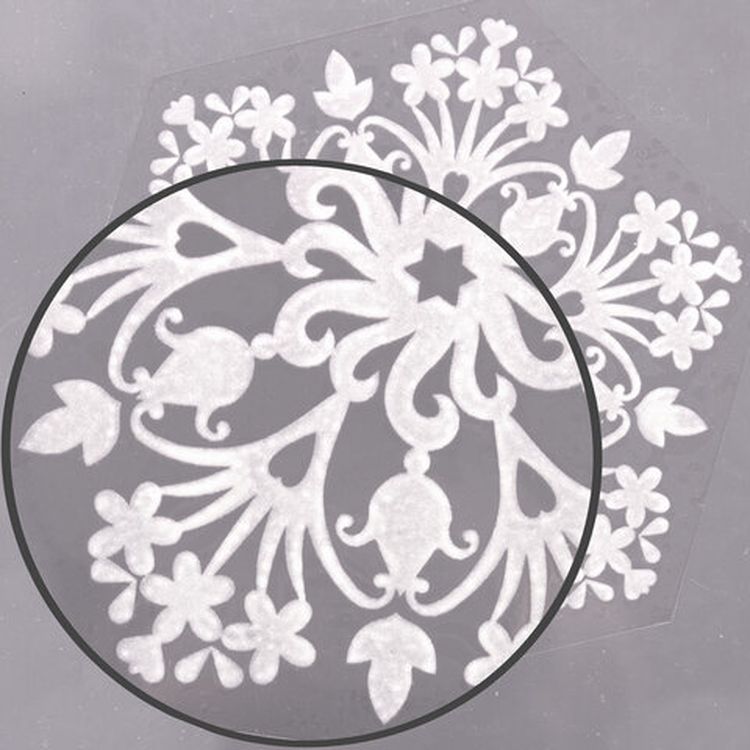 Украшение для окон и стекла «Снежинки светящиеся в темноте 2» — картинка 5