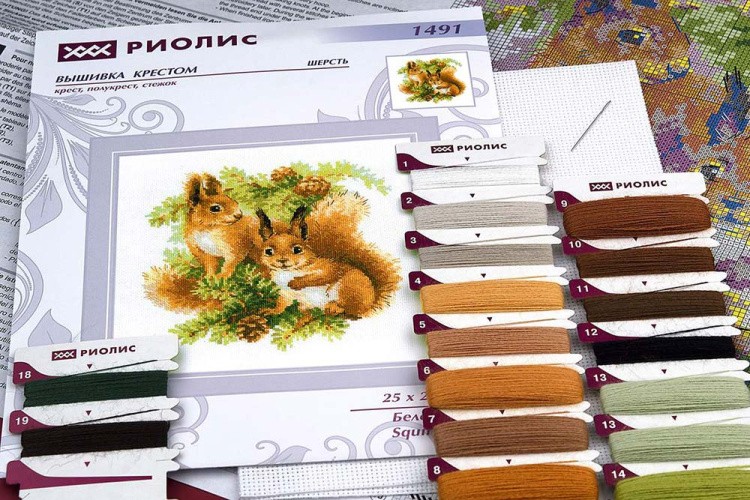 Набор для вышивания «Белочки» — картинка 6
