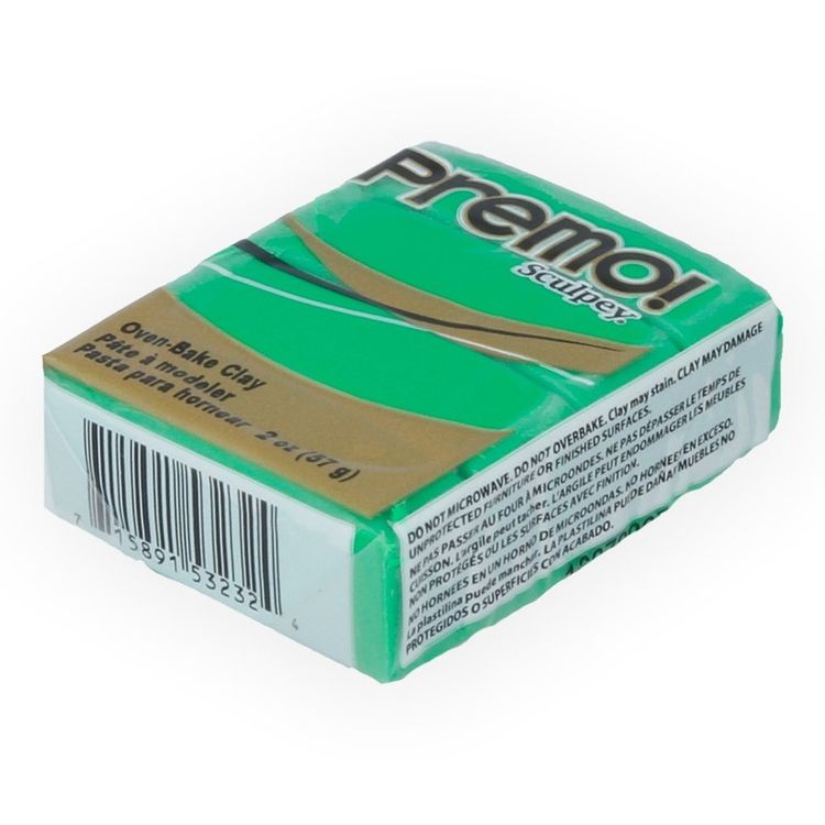 Полимерная глина Sculpey Premo, 5323 зеленый, 57 г — картинка 2