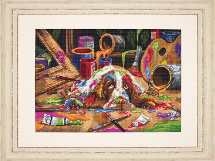 Набор для вышивания «Щенок Пикассо» — картинка 2