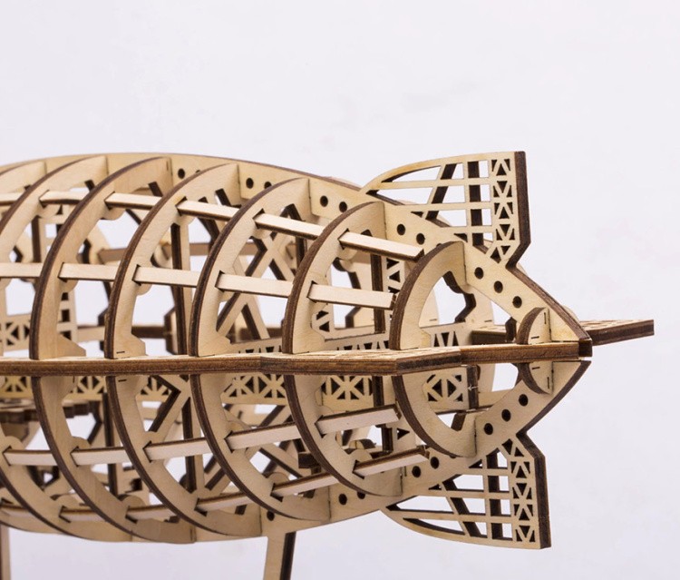 Деревянный конструктор Дирижабль, 229 элементов — картинка 4