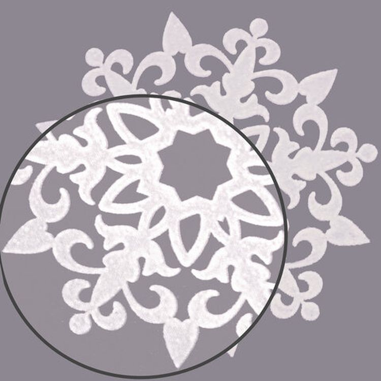 Украшение для окон и стекла «Снежинки светящиеся в темноте 4» — картинка 5