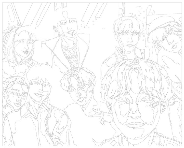 Картина по номерам «Stray Kids Стрей Кидс KPOP кпоп: Арт» — картинка 3