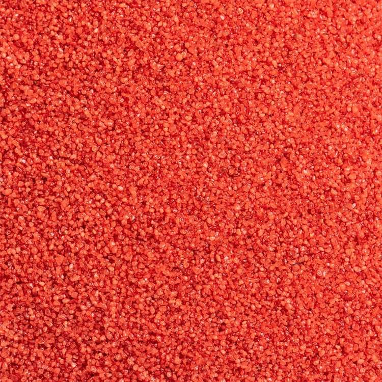 Красно-оранжевый кварцевый песок, 100г