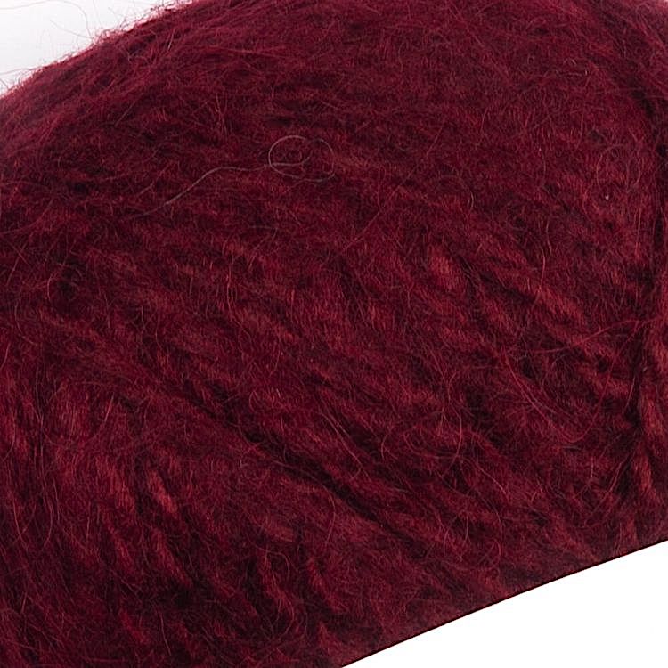 Пряжа YarnArt Alpine Angora (341), темная вишня, 5 шт. по 150 г — картинка 2