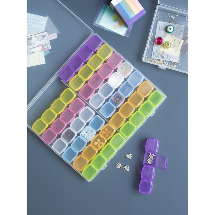 Контейнер для бисера (56 баночек), 7 цв. — картинка 4