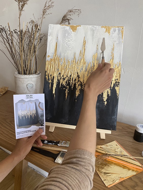 Набор для рисования с поталью и текстурной пастой «Инь Янь» — картинка 5