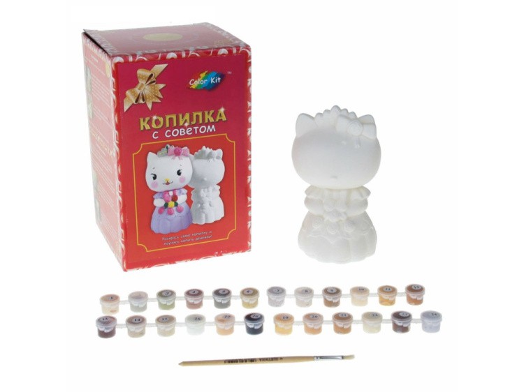 Виниловая копилка-раскраска «Леди кошечка» — картинка 3