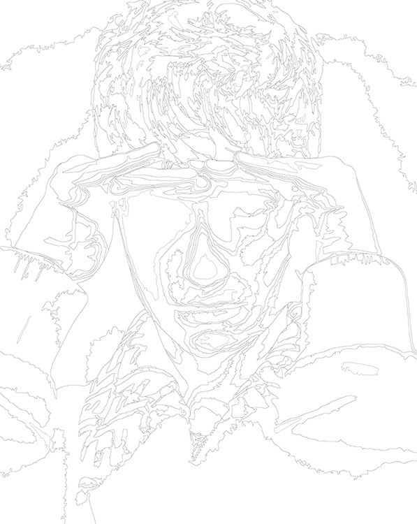 Картина по номерам «Бульвар Депо Boulevard Depo: чб портрет» — картинка 3