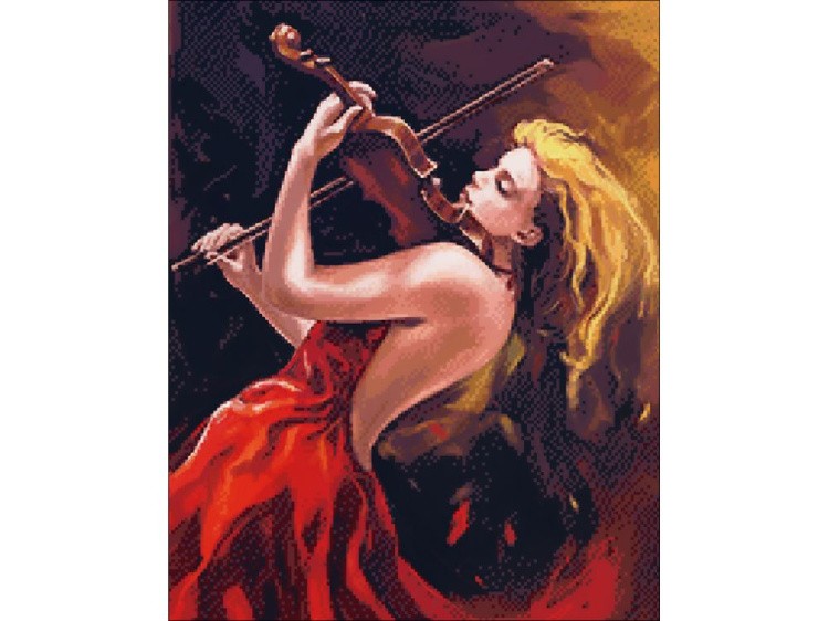 Алмазная вышивка «Скрипачка» — картинка 2