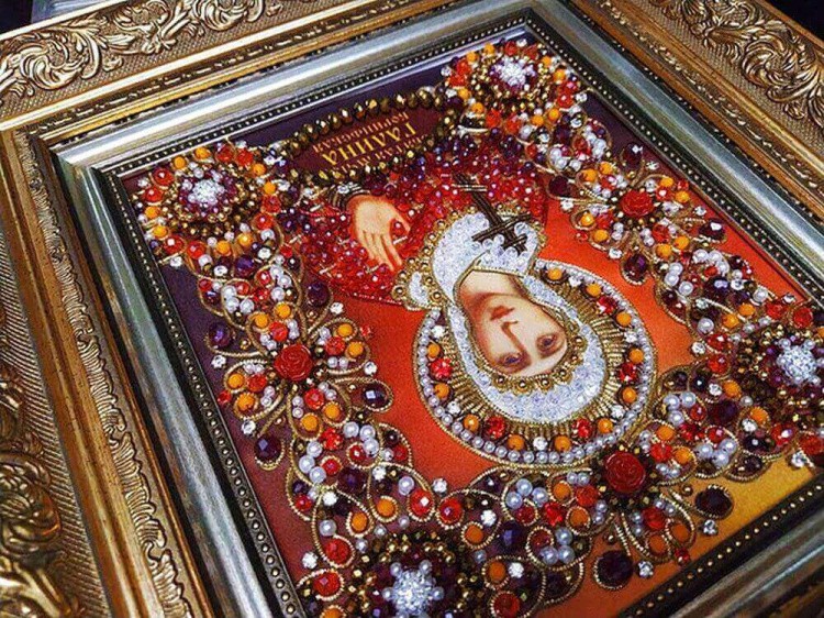 Набор вышивки хрустальными камнями «Святая Галина» — картинка 10