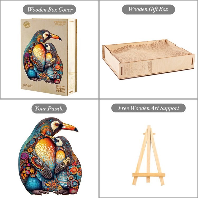 Деревянные пазлы «Семья Пингвинов S», Woodbests — картинка 5