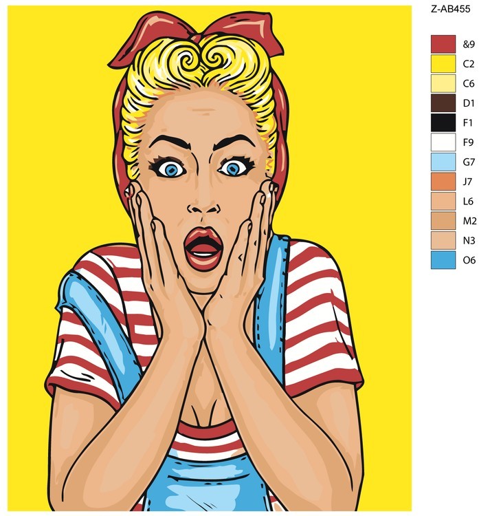 Картина по номерам «Искреннее удивление» — картинка 2