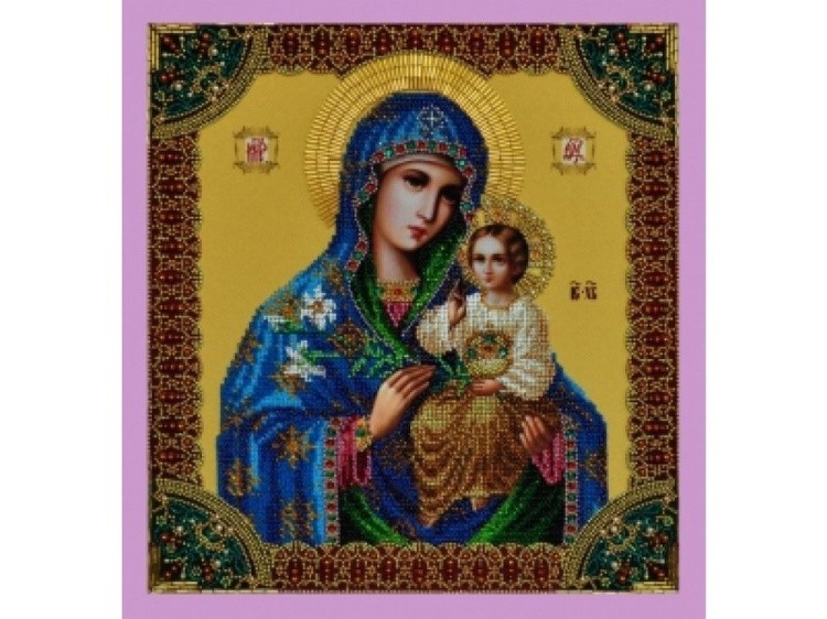 Набор для вышивания бисером Икона Божией Матери «Неувядаемый цвет»