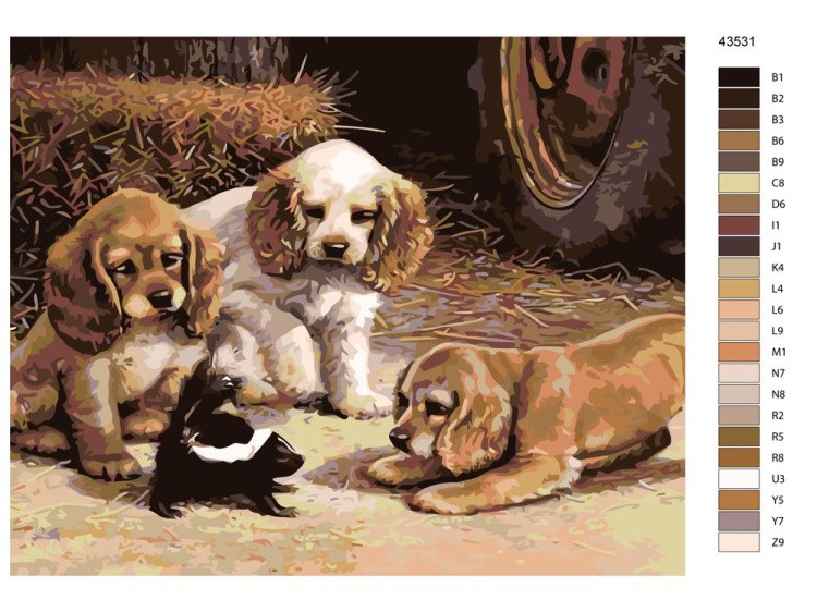 Картина по номерам «Знакомство» — картинка 2