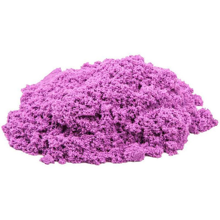 Космический песок 3 кг, сиреневый (с песочницей и формочками) — картинка 3