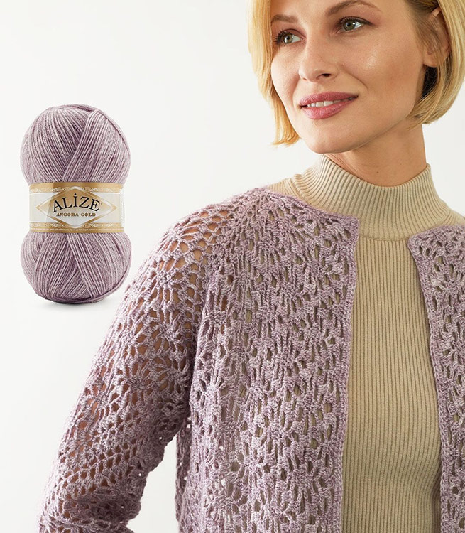 Пряжа ALIZE Angora Gold (757), светлый фрез, 5 шт. по 100 г — картинка 6