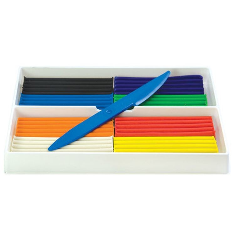 Пластилин классический Луч «Классика», 8 цветов, 160 г, со стеком — картинка 2