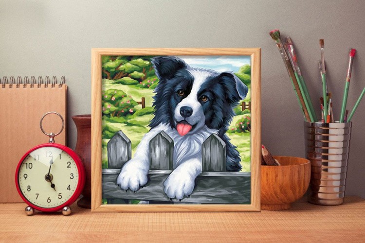 Алмазная вышивка «Бордер-колли» — картинка 2