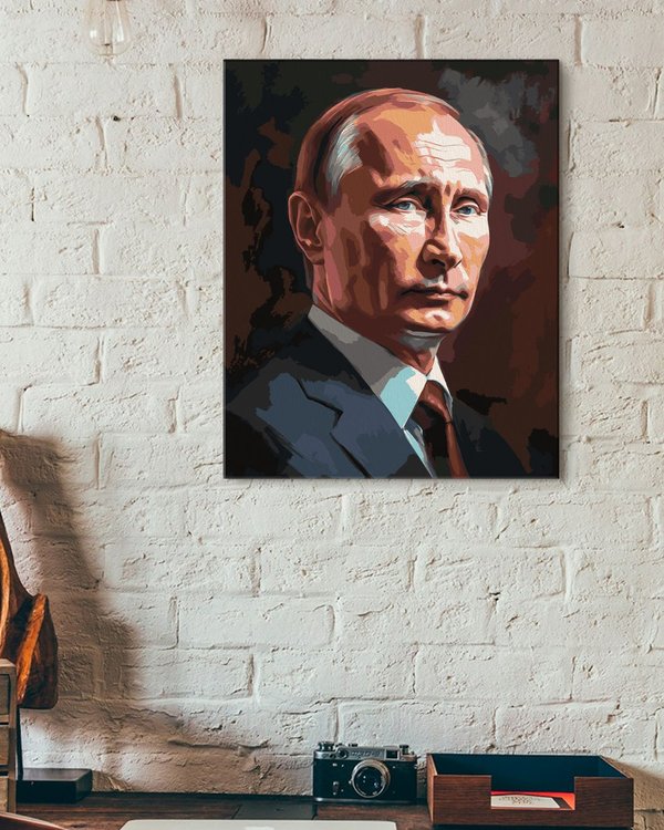 Картина по номерам «Портрет Владимира Путина» — картинка 3