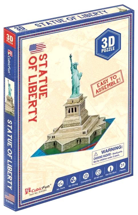 3D пазл CubicFun «Мини-серия. Статуя Свободы» — картинка 3